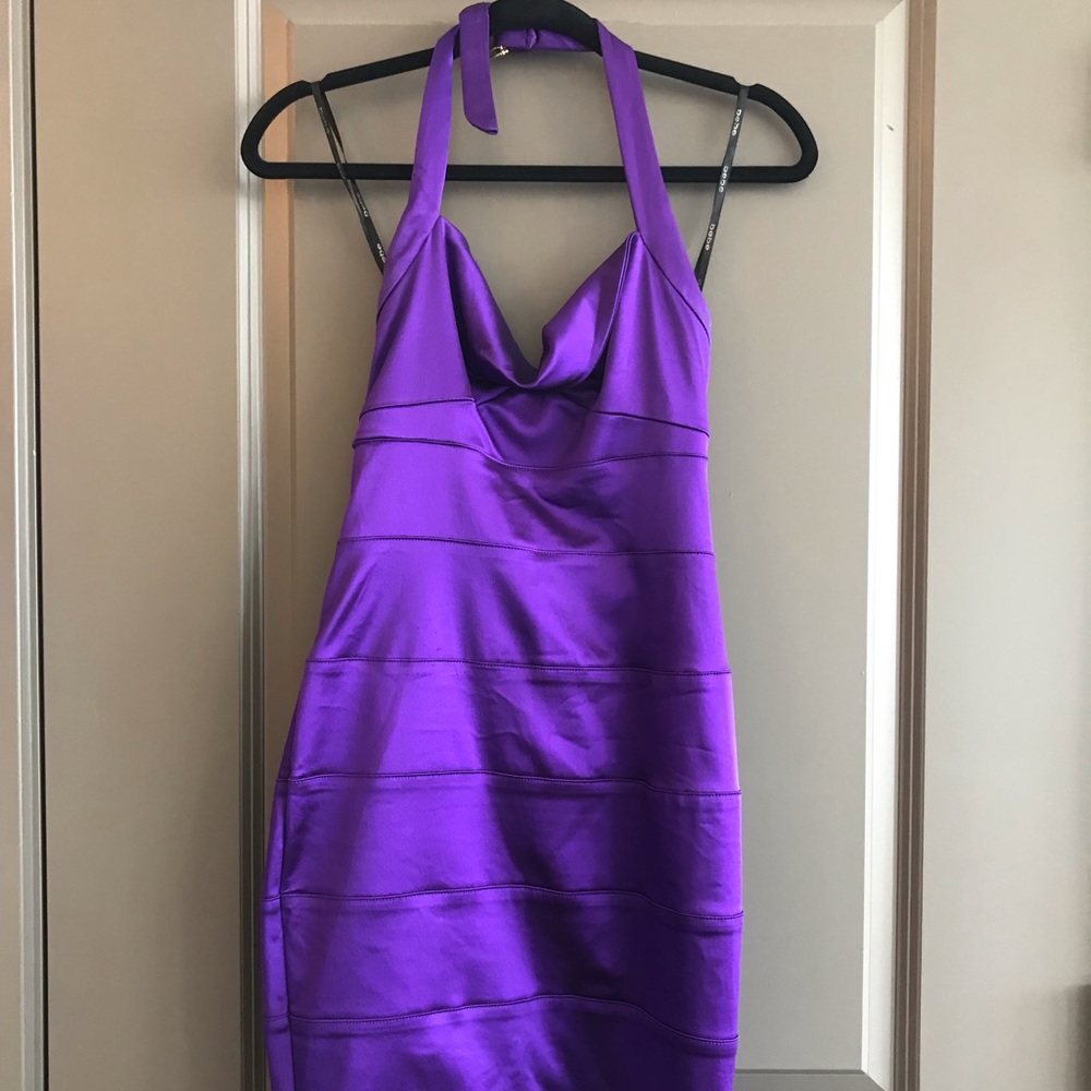 Bebe midi halter dress